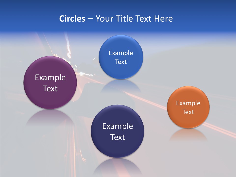 Cityscape Blur Automobile PowerPoint Template