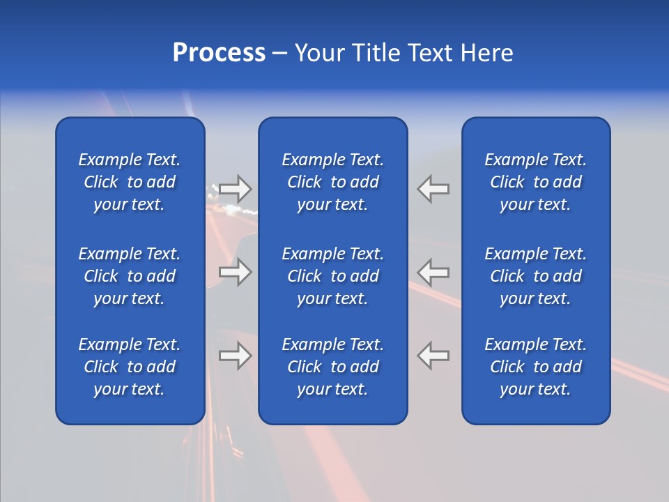 Cityscape Blur Automobile PowerPoint Template