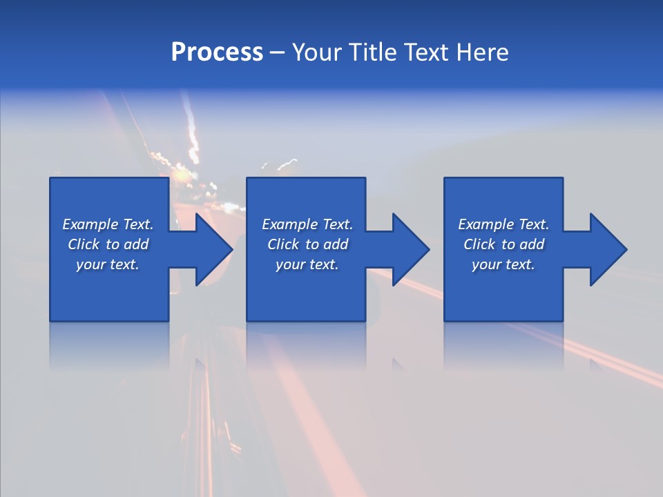 Cityscape Blur Automobile PowerPoint Template