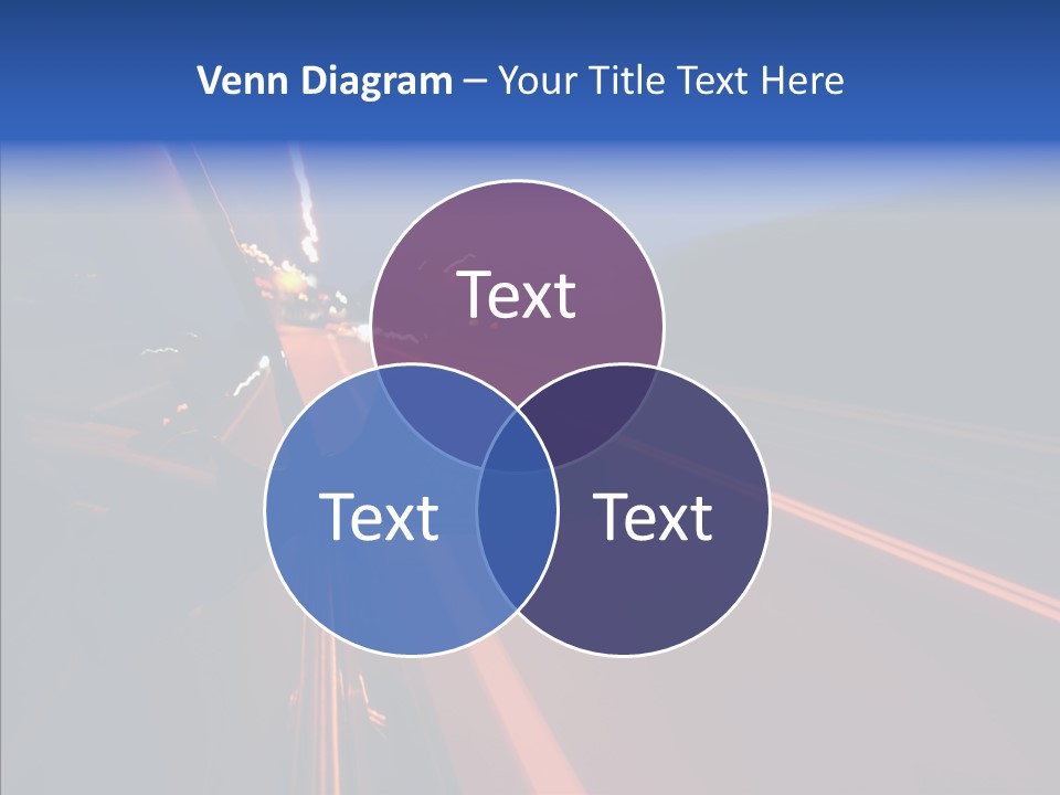 Cityscape Blur Automobile PowerPoint Template