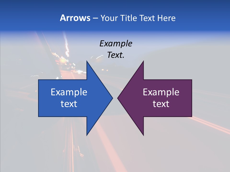 Cityscape Blur Automobile PowerPoint Template