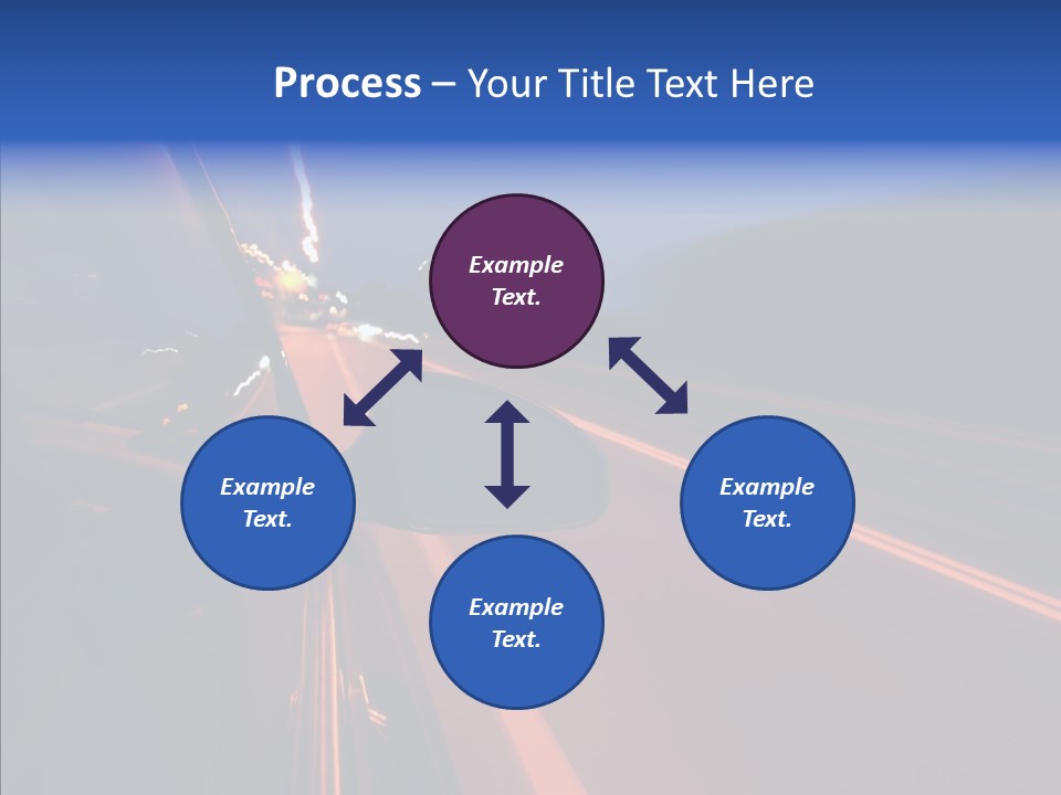 Cityscape Blur Automobile PowerPoint Template