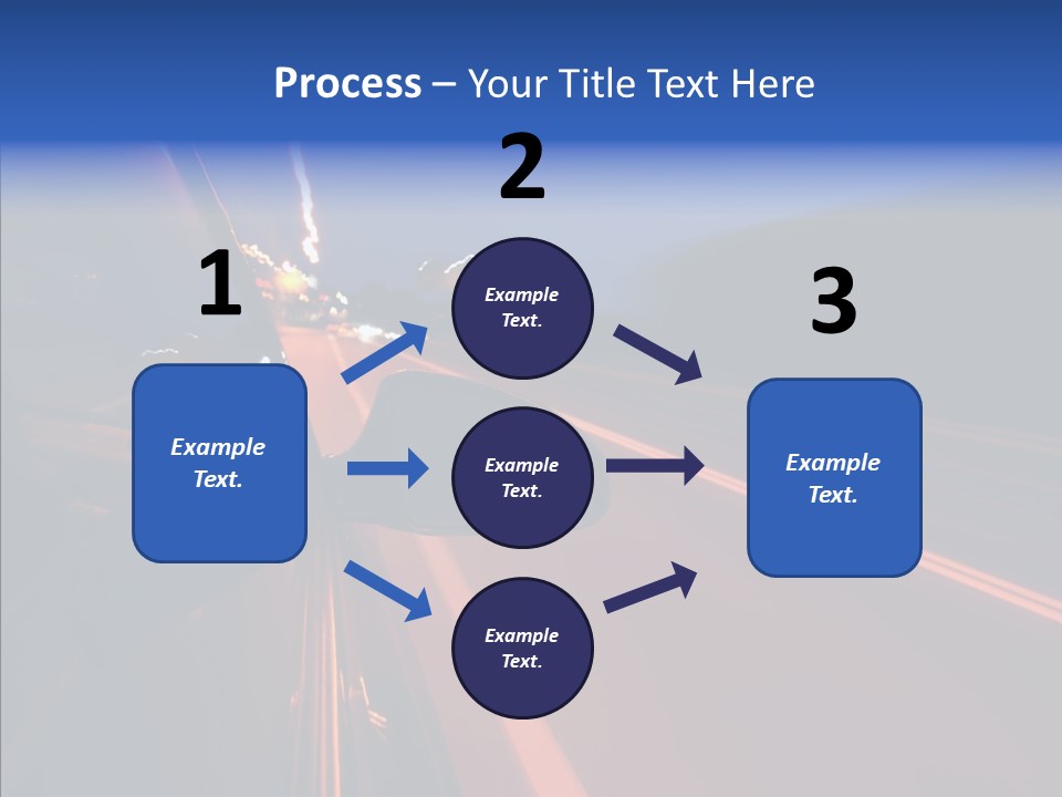 Cityscape Blur Automobile PowerPoint Template