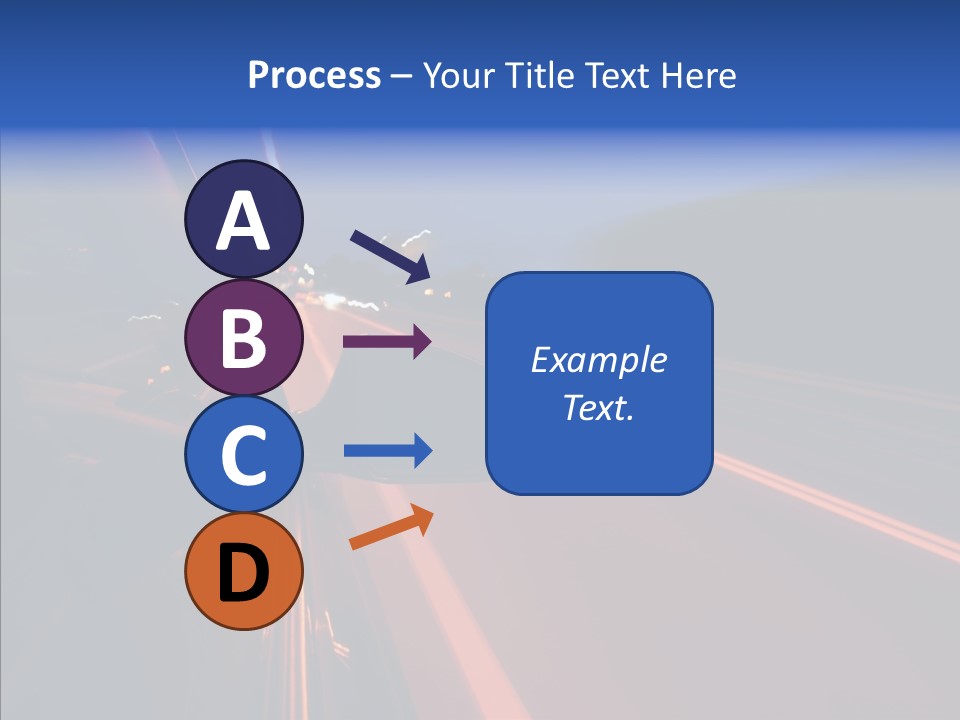 Cityscape Blur Automobile PowerPoint Template