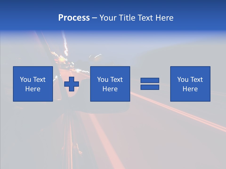 Cityscape Blur Automobile PowerPoint Template