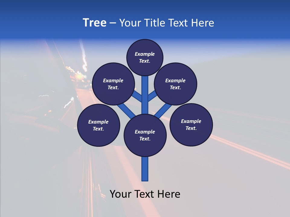 Cityscape Blur Automobile PowerPoint Template