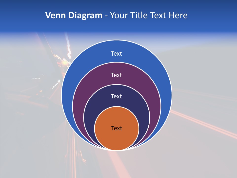 Cityscape Blur Automobile PowerPoint Template
