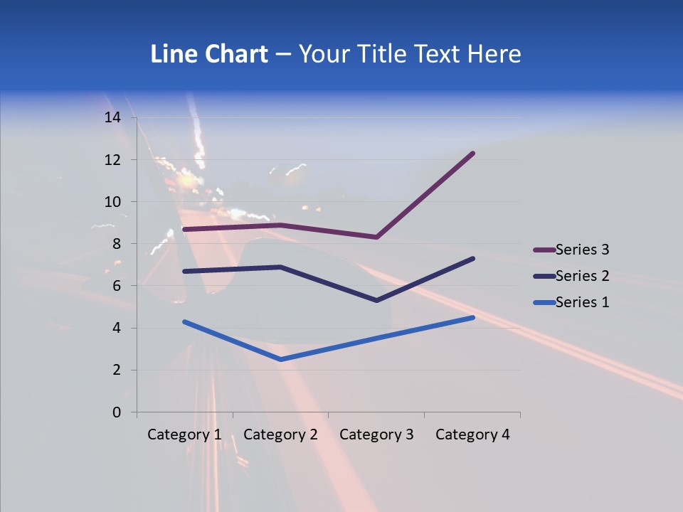 Cityscape Blur Automobile PowerPoint Template