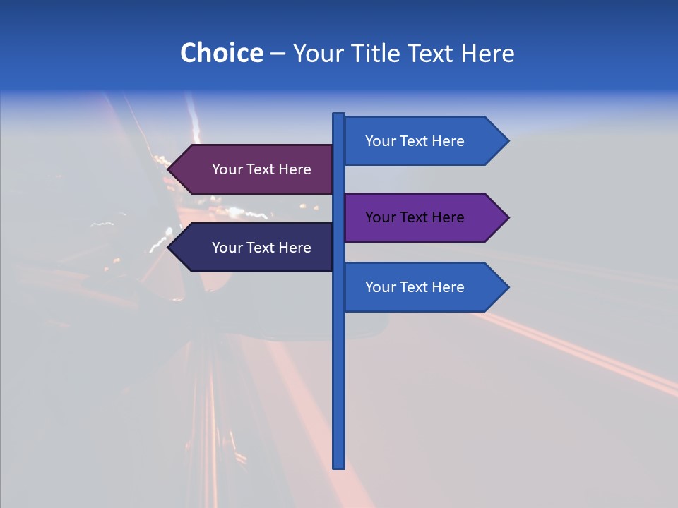 Cityscape Blur Automobile PowerPoint Template