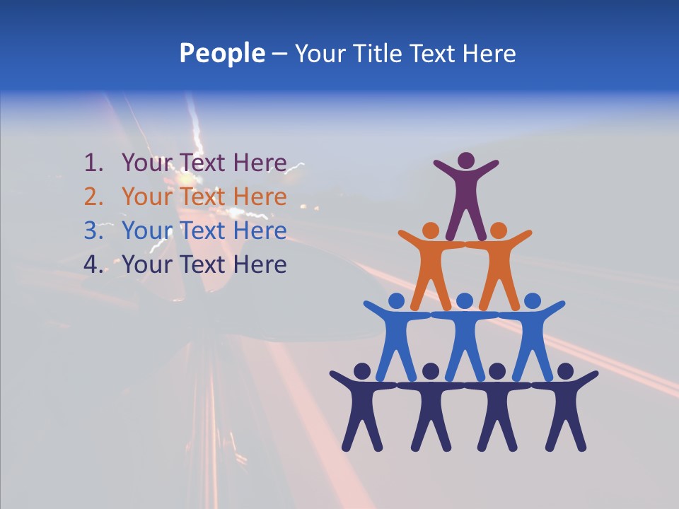 Cityscape Blur Automobile PowerPoint Template