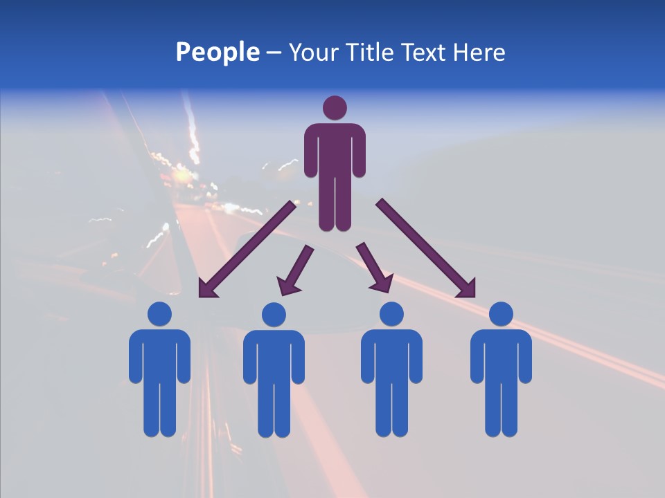 Cityscape Blur Automobile PowerPoint Template