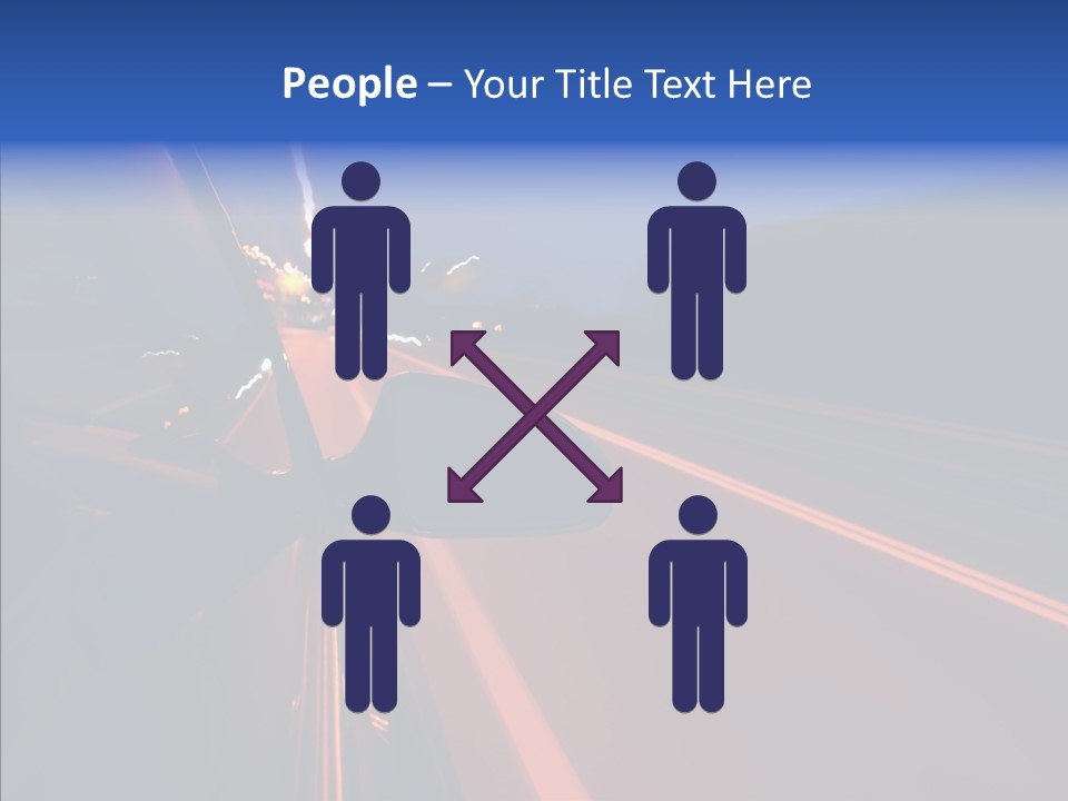 Cityscape Blur Automobile PowerPoint Template