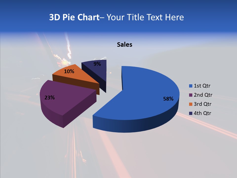 Cityscape Blur Automobile PowerPoint Template