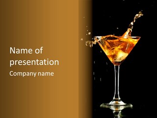 Shot Shaken Spilling PowerPoint Template