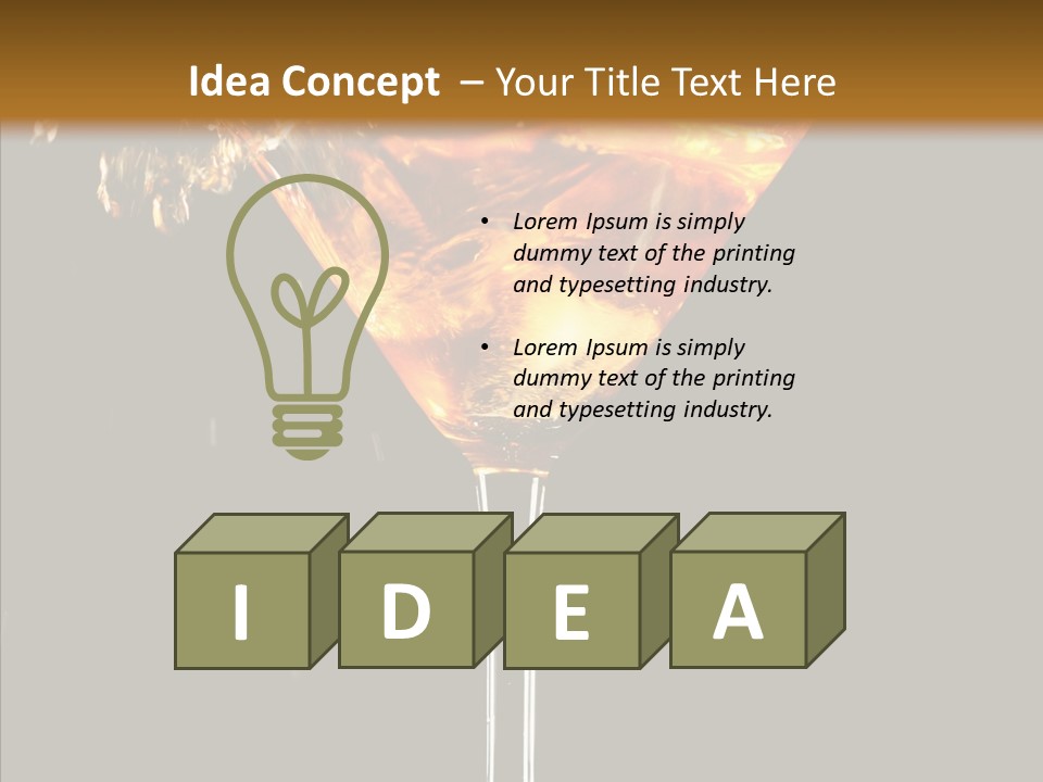 Shot Shaken Spilling PowerPoint Template