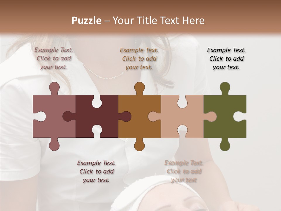 Clean Female Cosmetology PowerPoint Template