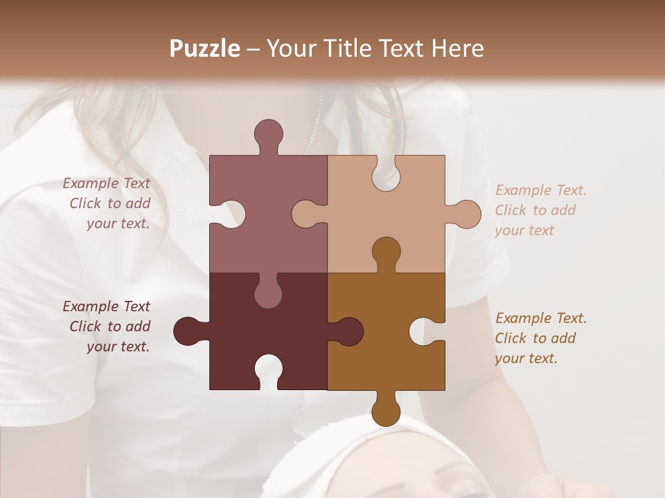 Clean Female Cosmetology PowerPoint Template