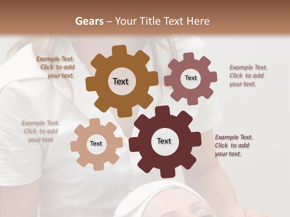 Clean Female Cosmetology PowerPoint Template