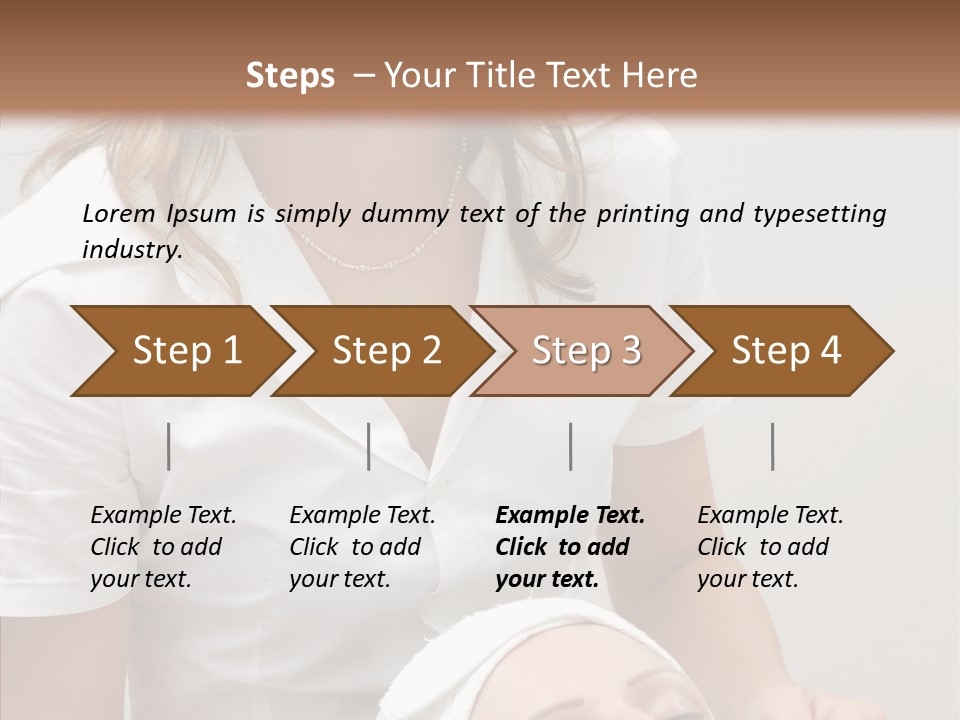 Clean Female Cosmetology PowerPoint Template