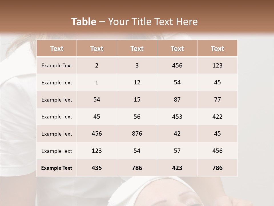 Clean Female Cosmetology PowerPoint Template