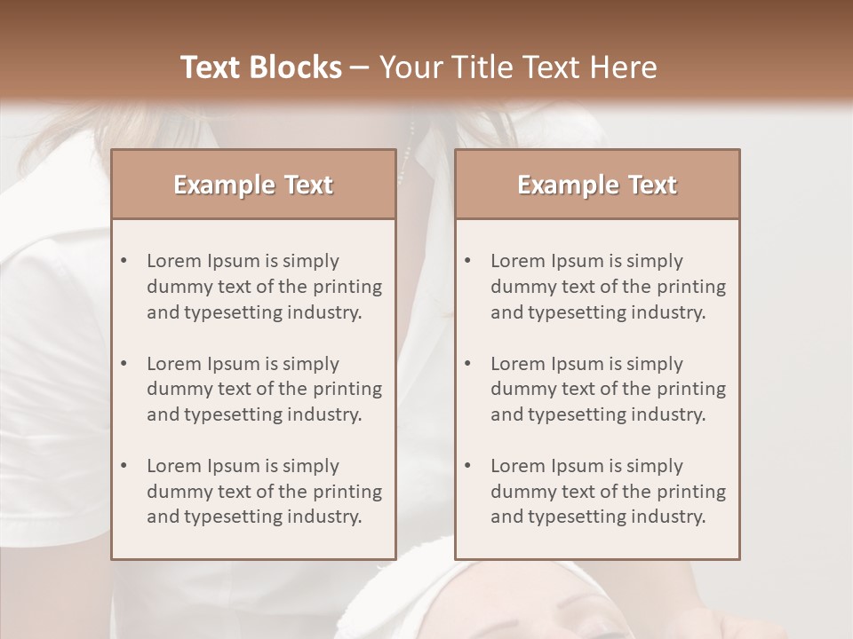 Clean Female Cosmetology PowerPoint Template