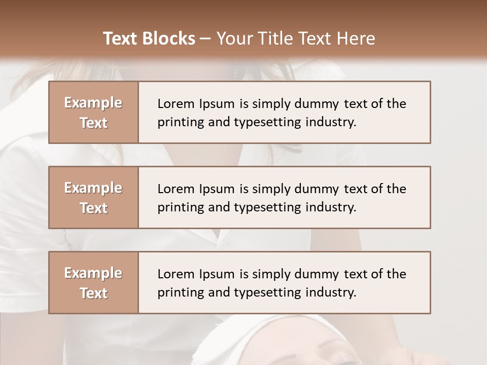 Clean Female Cosmetology PowerPoint Template