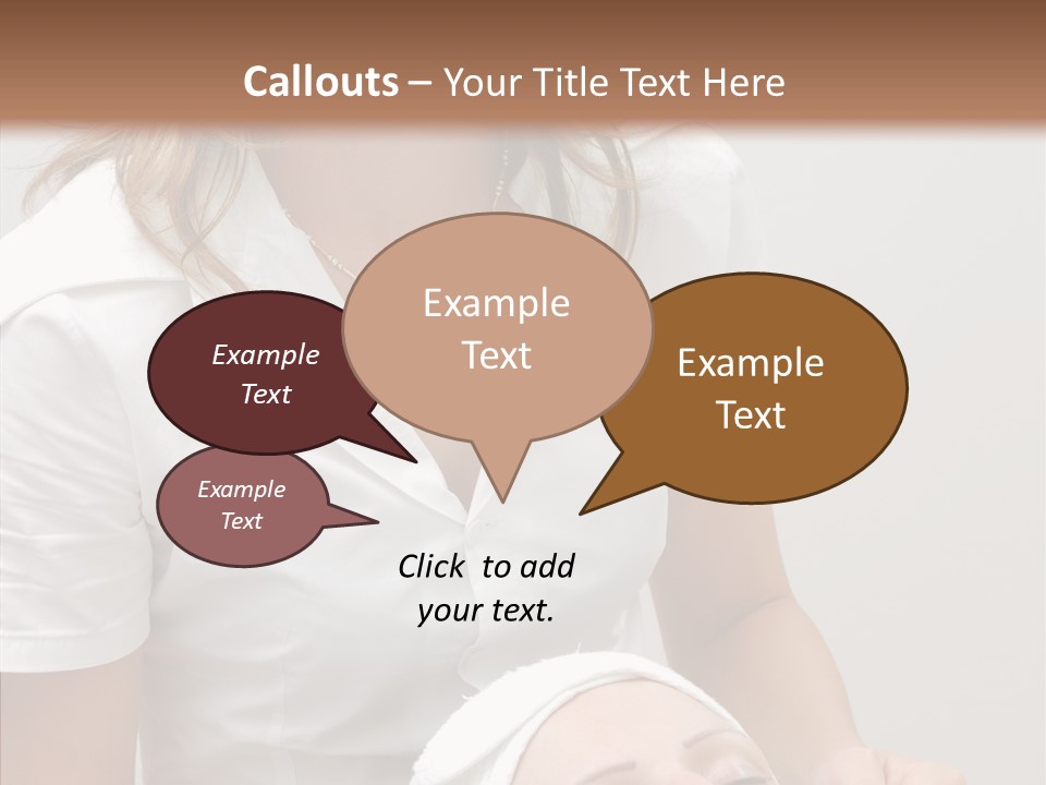 Clean Female Cosmetology PowerPoint Template