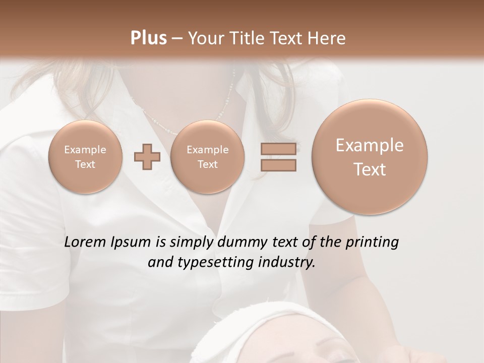 Clean Female Cosmetology PowerPoint Template