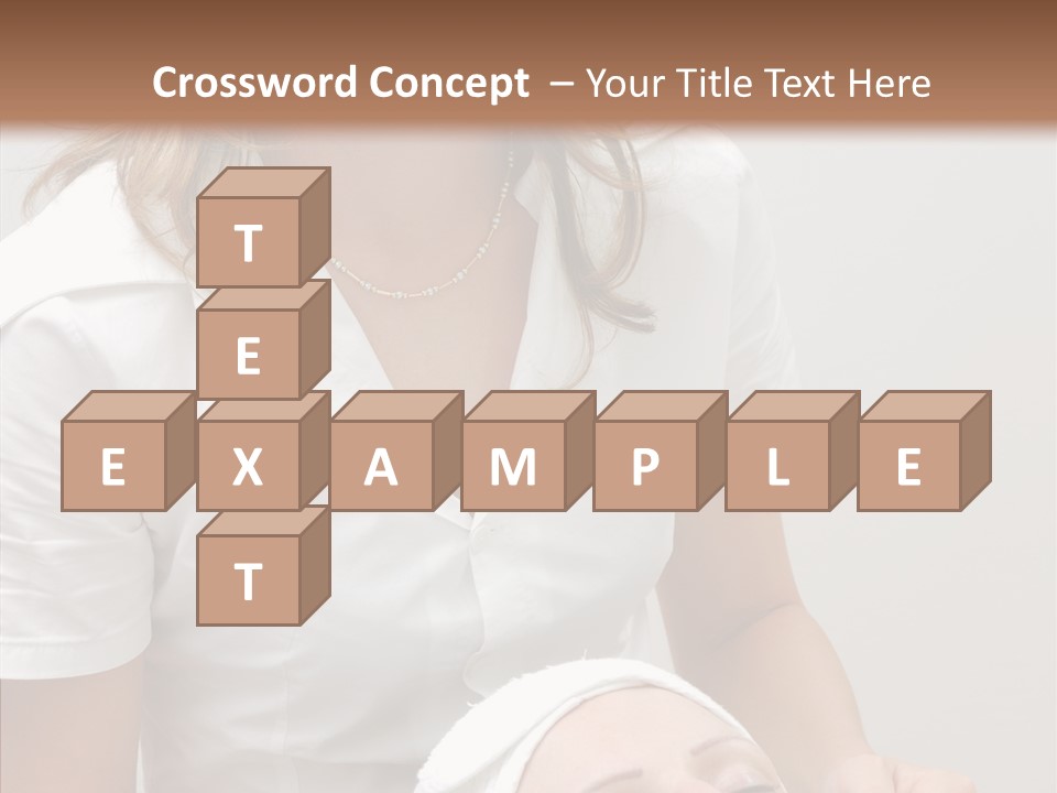 Clean Female Cosmetology PowerPoint Template