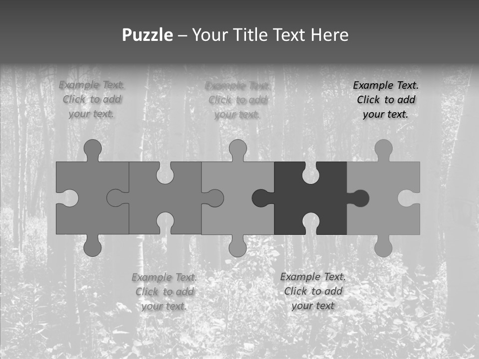 Scenery Grove Sunlit PowerPoint Template