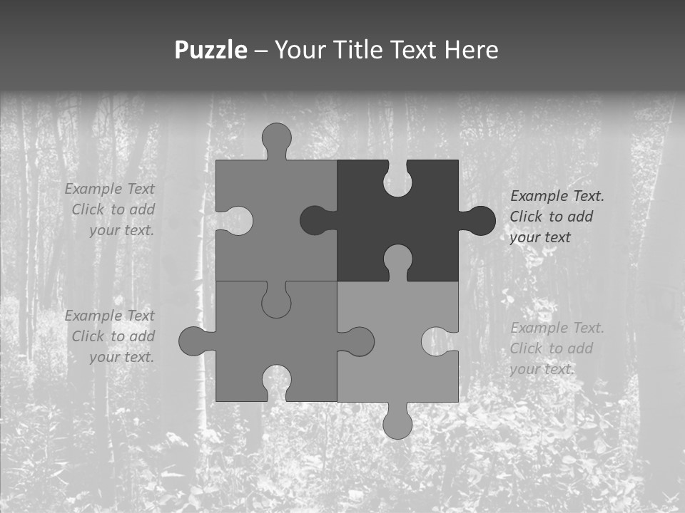 Scenery Grove Sunlit PowerPoint Template