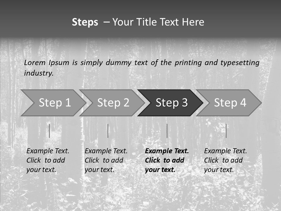 Scenery Grove Sunlit PowerPoint Template
