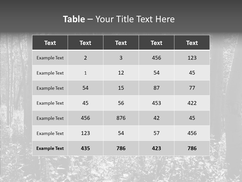 Scenery Grove Sunlit PowerPoint Template