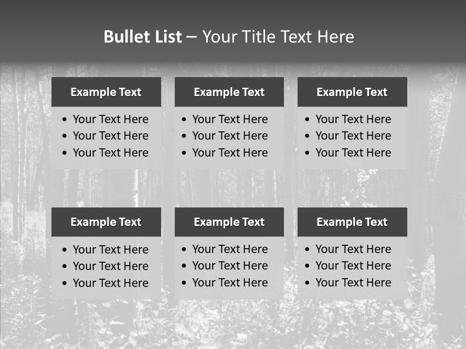 Scenery Grove Sunlit PowerPoint Template
