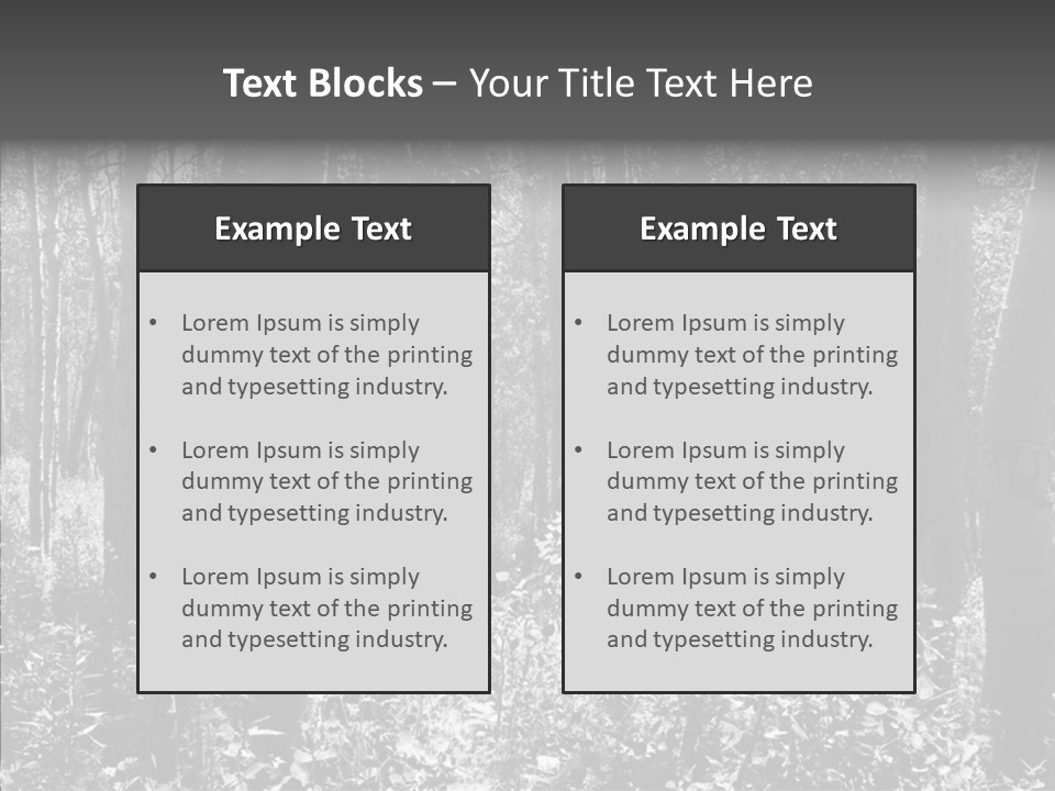 Scenery Grove Sunlit PowerPoint Template