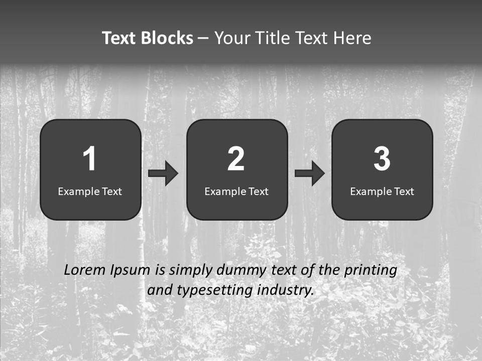 Scenery Grove Sunlit PowerPoint Template