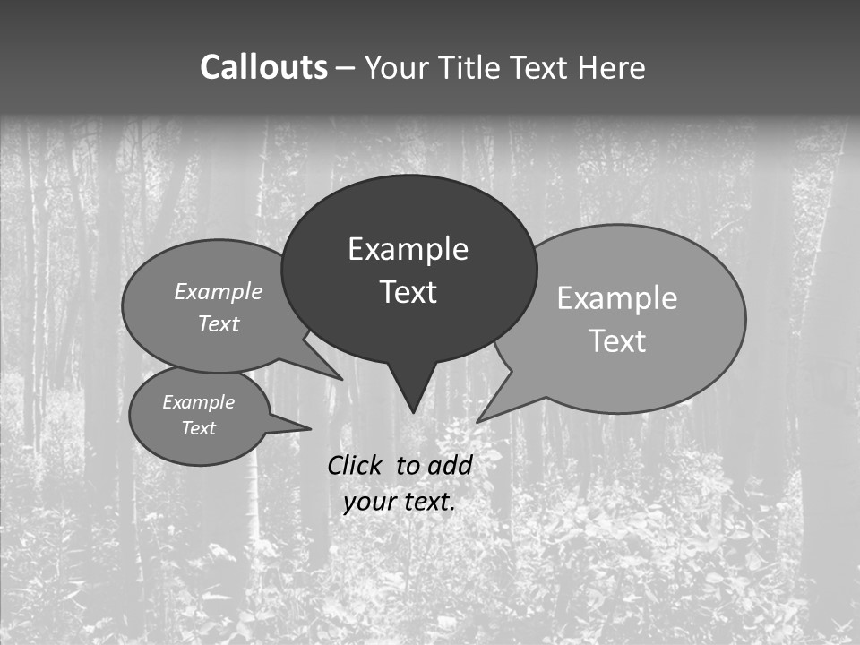 Scenery Grove Sunlit PowerPoint Template