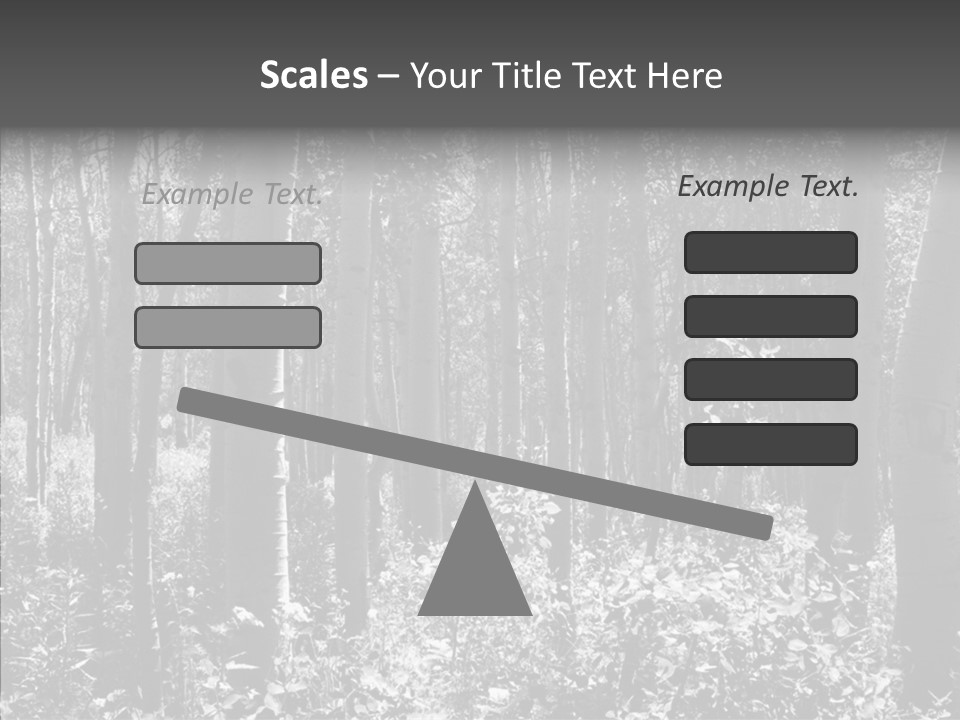 Scenery Grove Sunlit PowerPoint Template