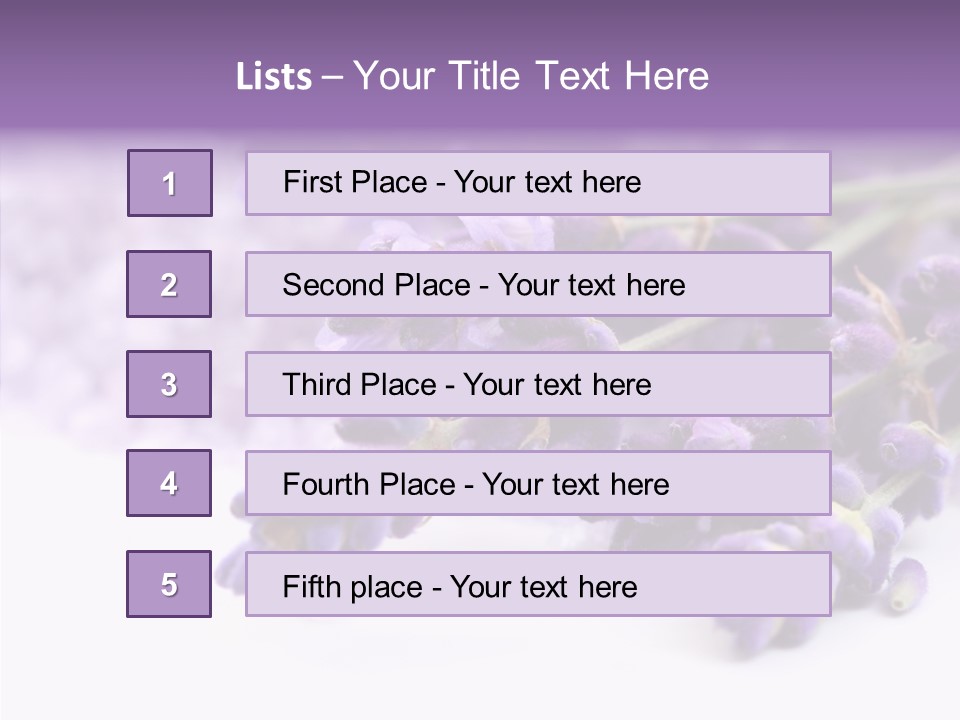 Natural Bunch Lilac PowerPoint Template