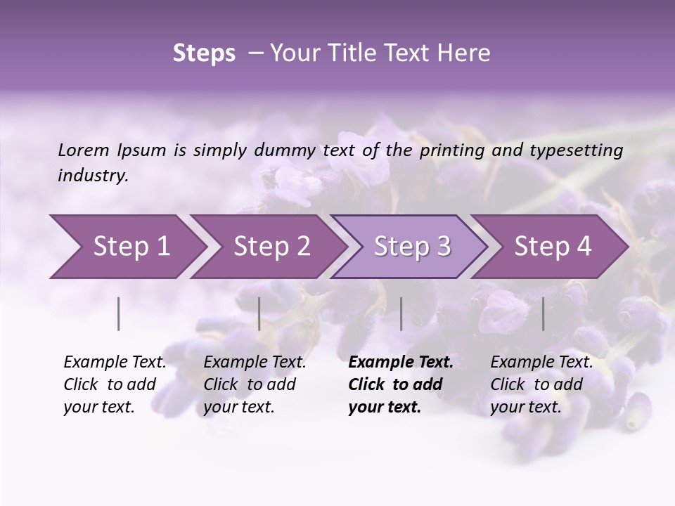 Natural Bunch Lilac PowerPoint Template
