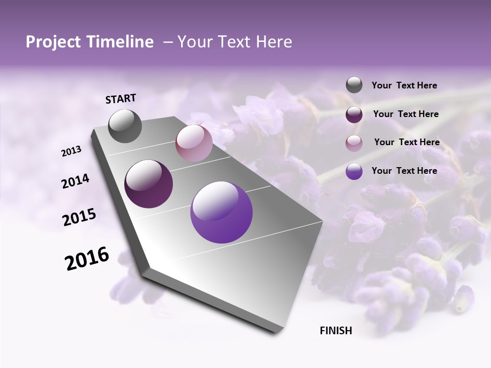 Natural Bunch Lilac PowerPoint Template