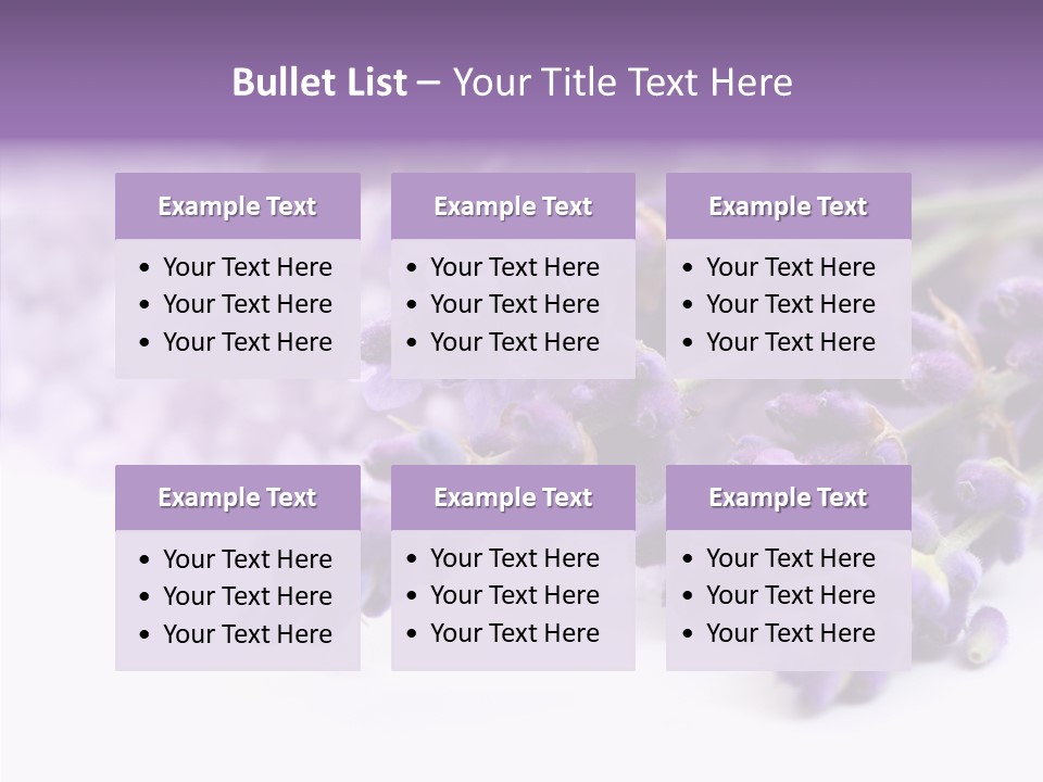 Natural Bunch Lilac PowerPoint Template