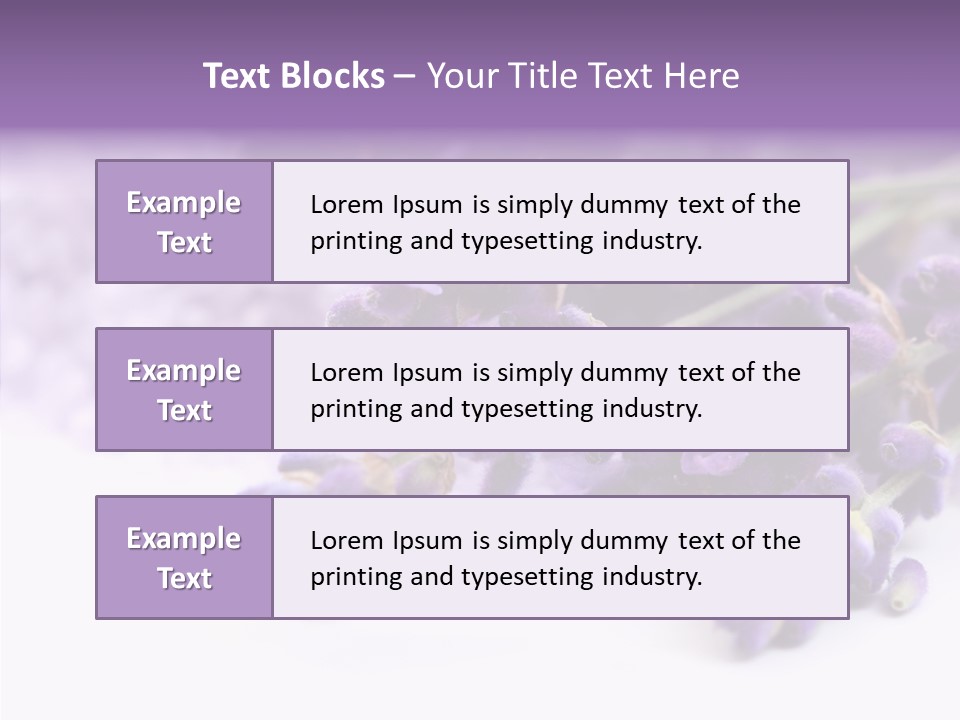 Natural Bunch Lilac PowerPoint Template