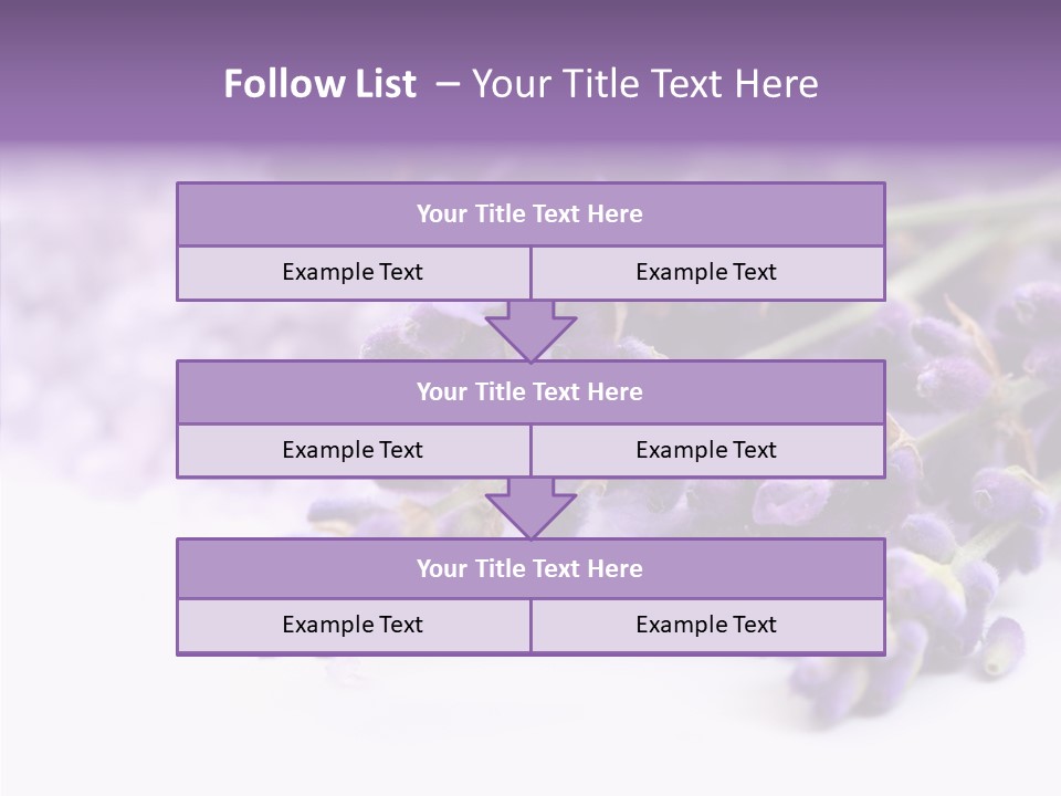 Natural Bunch Lilac PowerPoint Template