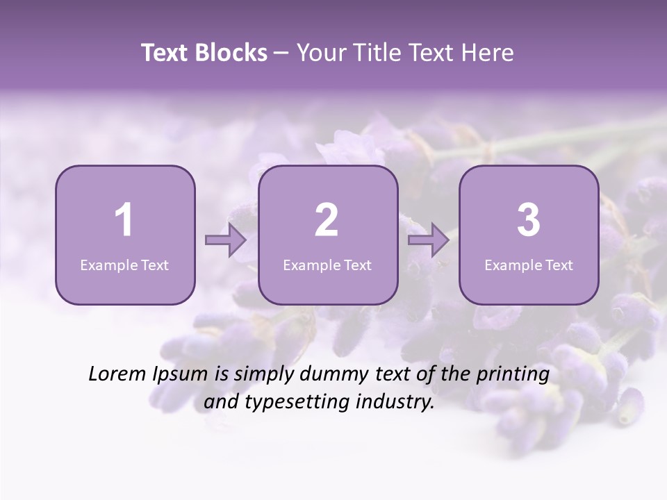 Natural Bunch Lilac PowerPoint Template