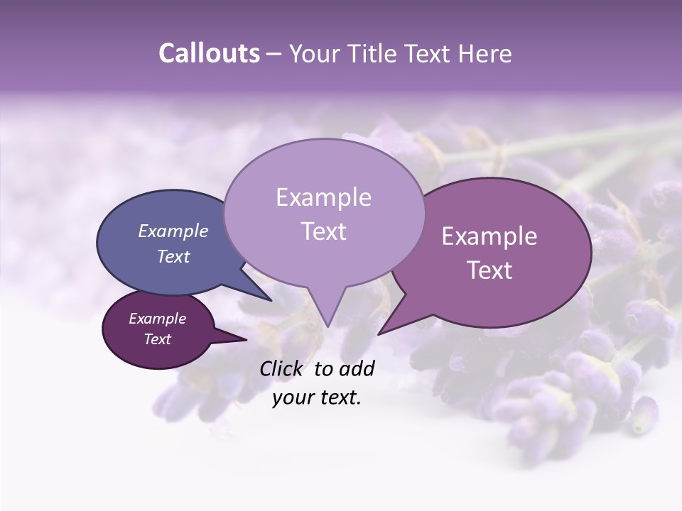 Natural Bunch Lilac PowerPoint Template