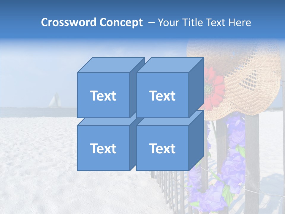 Seashore Gerber Nobody PowerPoint Template