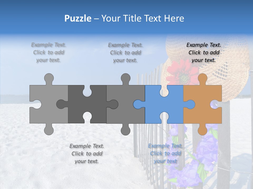 Seashore Gerber Nobody PowerPoint Template