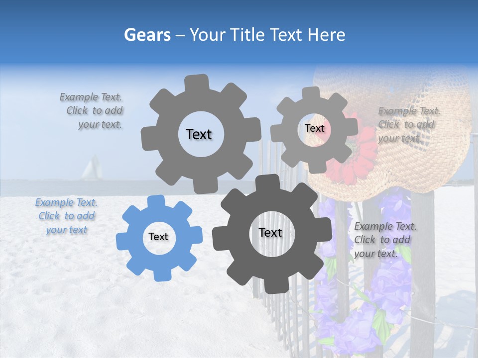 Seashore Gerber Nobody PowerPoint Template