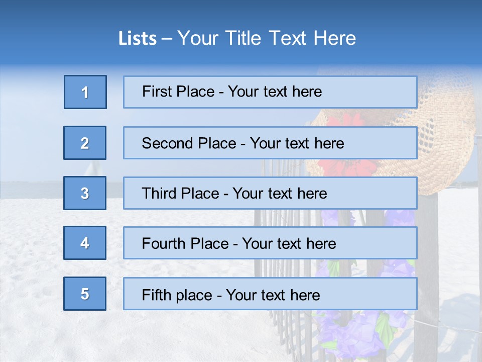 Seashore Gerber Nobody PowerPoint Template